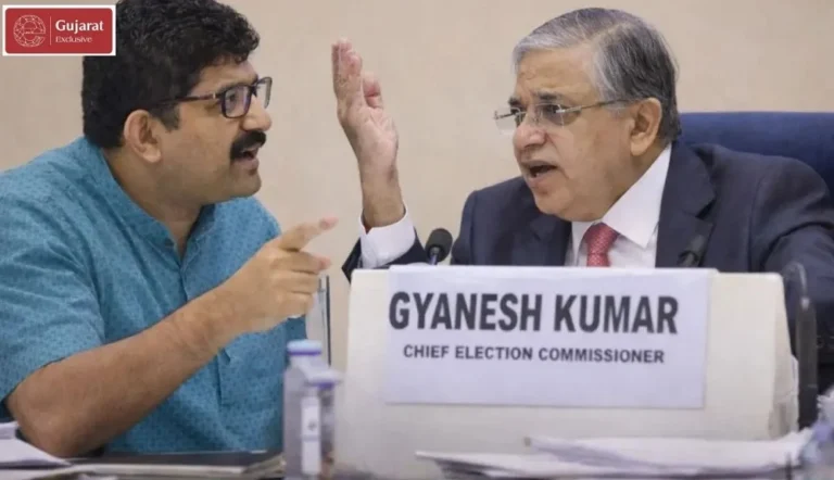 ચૂંટણી સમીક્ષા બેઠક દરમિયાન મુખ્ય ચૂંટણી કમિશનર જ્ઞાનેશ કુમાર સાથે અનુરાગ યાદવ (ડાબે) ની ઉગ્ર બોલાચાલી, તેમને પદ પરથી હટાવવામાં આવ્યા